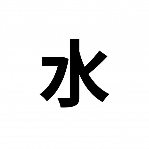 Kanji for Water in Japanese - Learn Japanese - Nihongo Flashcards