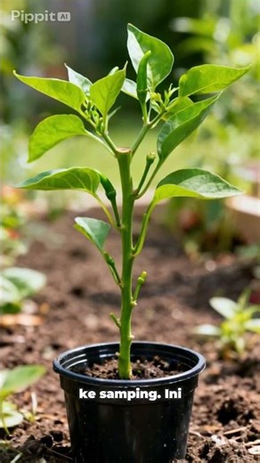 JANGAN SAYANG! Potong Pucuk Cabe Sekarang Biar Rimbun & Berbuah Lebat ✂️🌶️"
