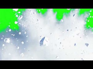 Snow explosion green screen