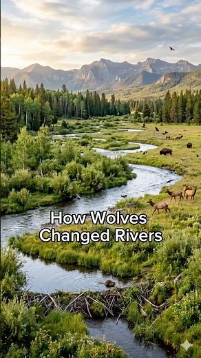 Without wolves, even rivers die.#animals #wolves
