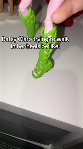 Batsy Claro's Struggles in Heels: A Monster High Moment