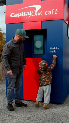 Earlier this month, the Café Present Pop-Up brought a larger-than-life gift across Philadelphia, welcoming almost 4,000 visitors over the course of a week with surprise holiday giveaways and a video appearance from the Capital One Bank Guy. With two Philadelphia-area Cafés and 65 locations nationwide, Capital One Café is here for you and your everyday banking needs with Ambassadors on hand for in-person help, and fee-free ATMs for Capital One checking customers. Here this holiday season and ever