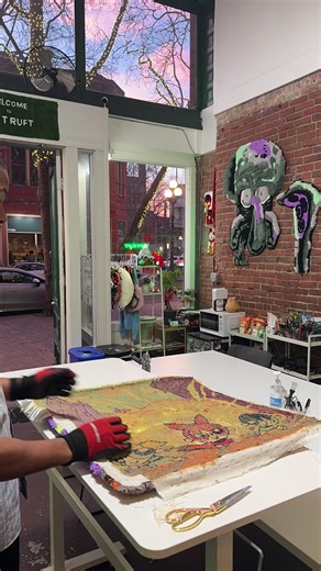Exciting Art Walk Overview and Powerpuff Girls Rug Completion