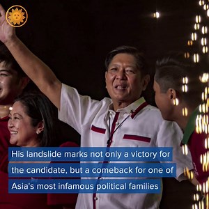 249K views · 46 reactions | Ferdinand “Bongbong” Marcos Jr. the son of the infamous Filipino dictator, appears to have won his country’s presidential election in a landslide — bringing a family that was famously driven out of the country back into power. https://cbsn.ws/3KZtpVp | CBS Mornings | Facebook