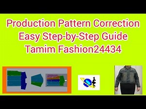 How to Correct Production Pattern | FullPattern Correction Tutorial | Tamim Fashion24434