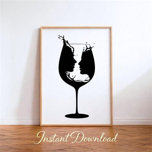 Abstract Water Splash Face Art Printable, Minimalist Black White Wall Decor for Modern Home, Instant Digital Download - Etsy