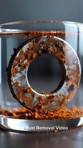 Watch a heavily rusted industrial flat washer transform under an intense acid rust removal process in extreme macro detail. Thick orange corrosion, deep pitted texture, and continuous heavy bubbling create a powerful and oddly satisfying restoration sequence. From dry rust flakes to a fully cleaned industrial metal finish, every stage of the chemical reaction is captured in ultra-realistic close-up. Perfect for metal restoration fans and satisfying process lovers #RustRemoval #FlatWasher #MetalR