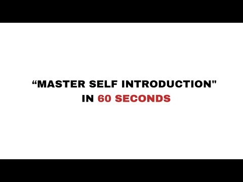 The Only Self Intro You’ll Ever Need (Simple & Powerful)
