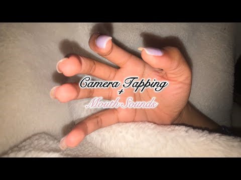 ASMR Close up Camera Tapping💋Mouth Sounds + Scratching 🌟🩷