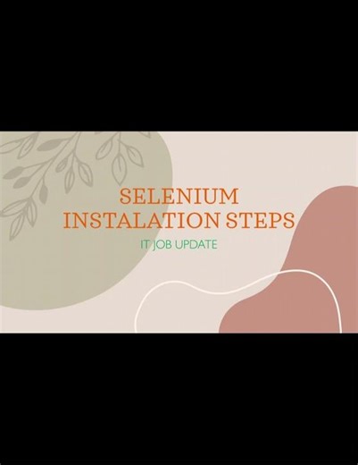 Selenium Installation Steps in Eclipse for Automation #selenium #automation #itjobs #qajobs #testing