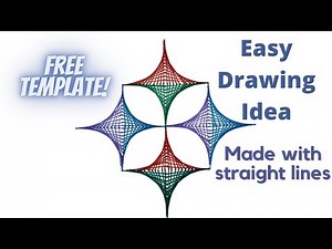 Parabolic Curve Art | Geometric Art | Line Art | Spiral Art Drawing | Inspired by String Art