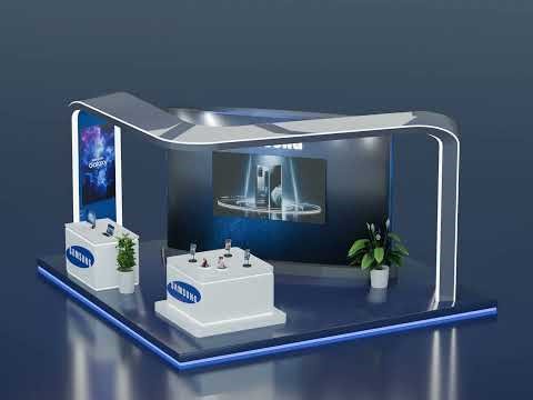 Samsung Galaxy Exhibition Booth Concept | Designed in Blender