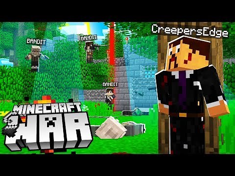 BANDITS stole my Minecraft Base.. i survived and i'm in hiding! (Minecraft War #13)