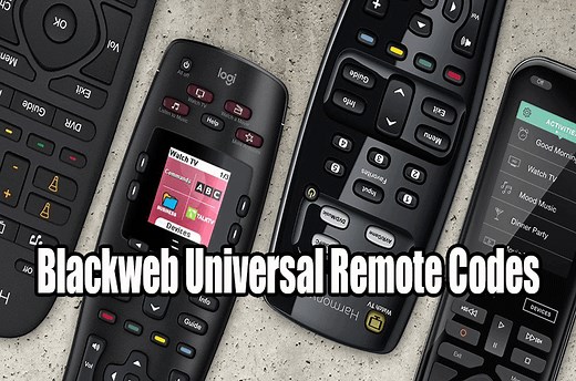 Blackweb Universal Remote Codes List and Program Instructions