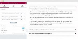 Elementor Accordion Widget Customization - Master Addons