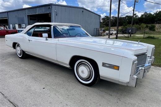 1976 Cadillac Eldorado Convertible w/Horse Trailer