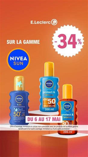 14K views | ☀️ Crème solaire, autobronzant... ☀️ La beauté est accessible à tous avec E.Leclerc ! | E.Leclerc | Facebook