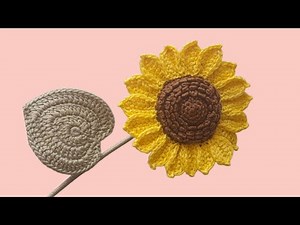 Easy Crochet Sunflower | Step by Step Crochet Flower Tutorial for Beginner ( part 1)