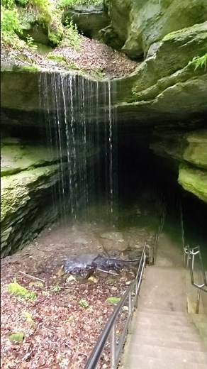 The Secret Rain: Mammoth Cave’s Breathtaking Natural Entrance #waterfall #kentuckywaterfalls