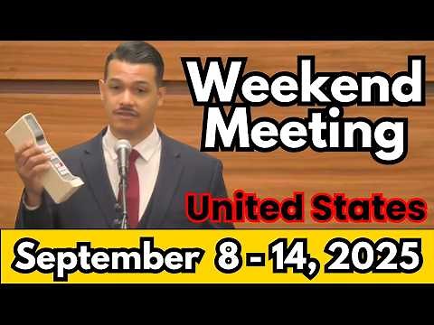 JW Weekend Meeting 2025 | Watchtower Study | September 8-14 | United States