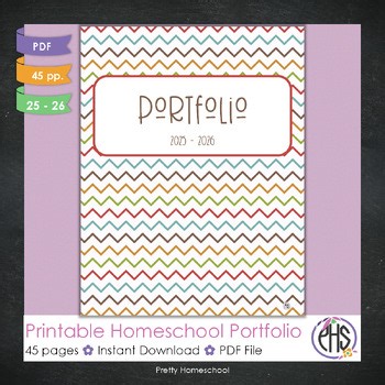 Printable Homeschool Portfolio 2025–2026 / End-of-the-Year Homeschool Report