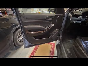2020 Chevy Suburban - front door interior panel removal and Dynamat