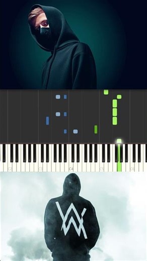 Alan Walker - Alone {Piano Tutorial} #piano #music #pianotutorial #shorts #shorts