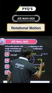 Rotational Motion PYQ JEE MAIN 2025 🔄 | Master Physics Fast! #JEEMain2026 #JEEAdvanced #NEET2026