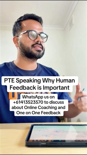 PTE Speaking Why Human Feedback is Important | M and MM PTE NAATI
