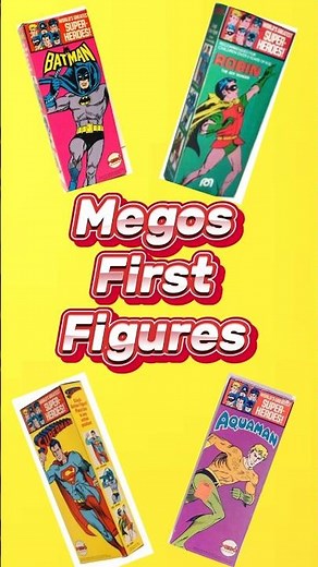 Megos First DC Action Figures! Batman, Robin, Superman and Why Aquaman?