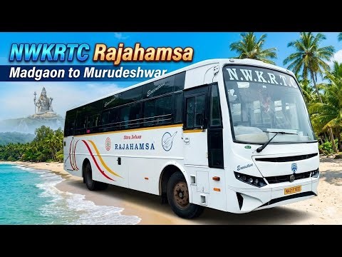 NWKRTC Rajahamsa Ultra Deluxe Bus | Goa to Murudeshwar full journey