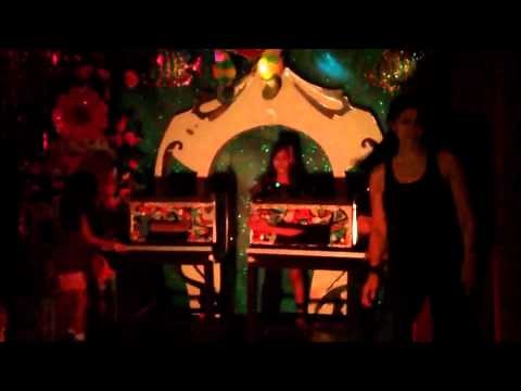 Sawing a girl in half illusion