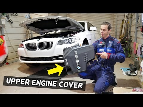 BMW F10 F11 ENGINE COVER REMOVAL REPLACEMENT 520i 528i