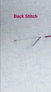 Back Stitch | Complete beginner guide #sewing #stitchtutorial #stitch#youtubeshorts #tutorial #art#