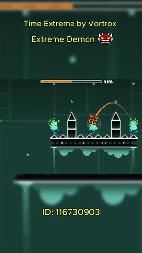 Geometry Dash Time Extreme by Vortrox Extreme Demon Showcase #gd #geometrydash #gddemon #gdlevels