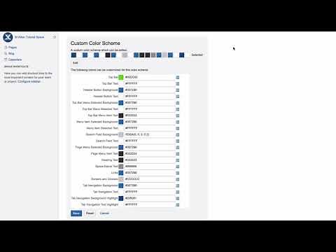 Customize spaces - color schemes - Learn Atlassian Confluence #54