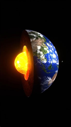Earth’s Core #space #sun #solarsystem#Earth’s