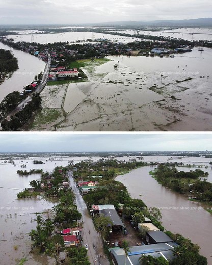 TINGNAN: Malawakang pinsala ng Super Typhoon Uwan sa Minalabac, Poblacion Area sa Camarines Sur. As of 7:30 AM ngayong Lunes, hindi na rin daw madaanan ng sasakyan ang Minalabac - Milaor Road at Minalabac to Pili Road. 📷: Bagong Minalabac/ Facebook | GMA Public Affairs