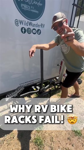 This is a big mistake I see in RV life — not all bike racks are built the same. ⚠️ If you’re mounting bikes on the back of an RV, you need a rack that’s RV-rated. And if you’re carrying e-bikes, it ALSO needs to be e-bike rated. E-bikes are heavier, put more stress on the rack, and combined with the bounce at the rear of an RV, that’s where failures happen. We use the Swagman E-SPEC because it’s: • RV-rated for rear-mounted RV use • E-bike rated for heavier bikes • Built to handle flex, bounce, 