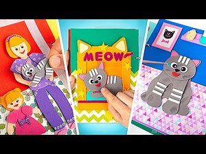 Rescate de un lindo gatito 😺| Libro interactivo de papel espuma DIY