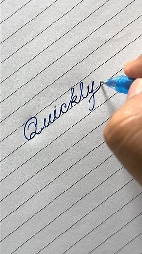 Beautiful Cursive Handwriting: Fast, Neat and Clean! 🤯 #shorts