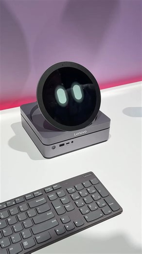 64K views · 186 reactions | This AI buddy can actually get things done for you, like booking a flight. Plus, it has a cute little face. What’s better than that? #lenovo #ai #robot #cute #newtech | The Verge | Facebook