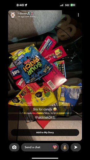 Exploring Colorful Candy Packages Inside a Car