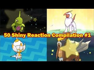 50 LIVE SHINY REACTION COMPILATION #1! | Pokemon USUM