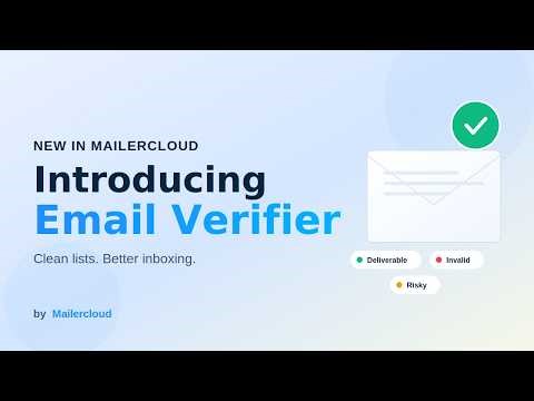 Introducing Email Verifier in Mailercloud