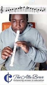 G Major Scale on a Descant recorder. #musicliteracy