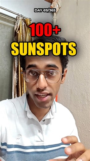 Massive 100+ SUNSPOTS on Sun 😱 Sun Telescope View Captured From Mumbai #sunset #solarflare #sunspot