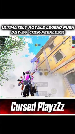 Ultimate Rank Push (Day-26)💀 ‪@cursedplyzZz‬ #bgmi #viral #ytshorts #pubg #rankpush #conqueror