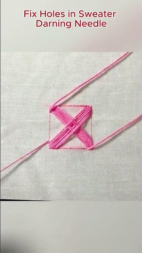 How to Invisibly Mend Holes in Your Knitted Sweater with a Darning Needle