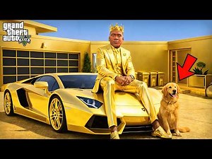 GTA V : Franklin & Shinchan Became BILLIONAIRES with GOLDEN CARS ! in Telugu